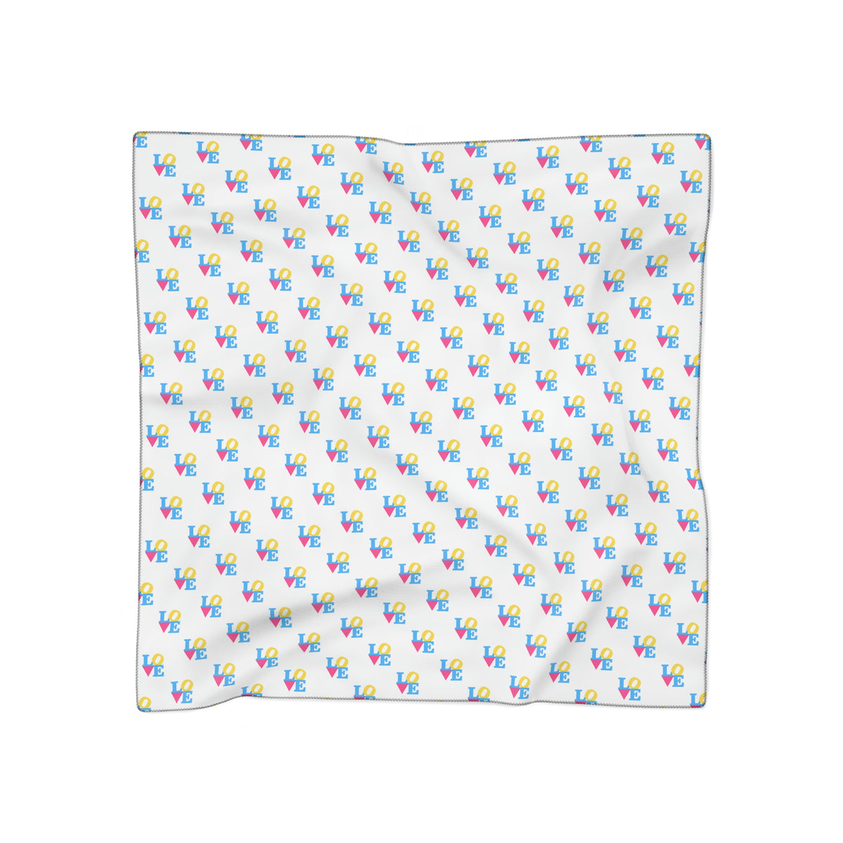 LOVE Scarf - Pansexual pride color