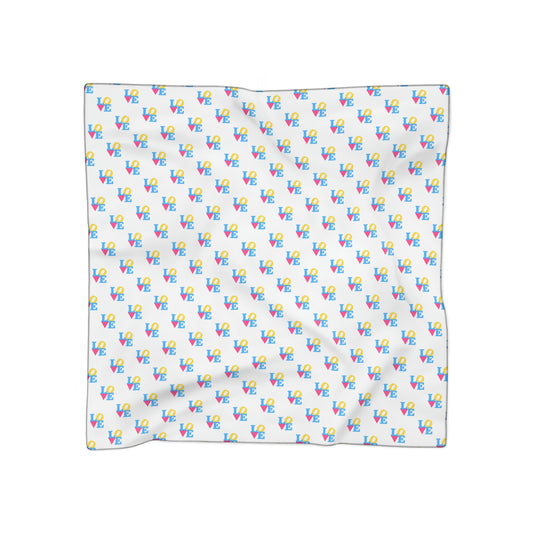 LOVE Scarf - Pansexual pride color