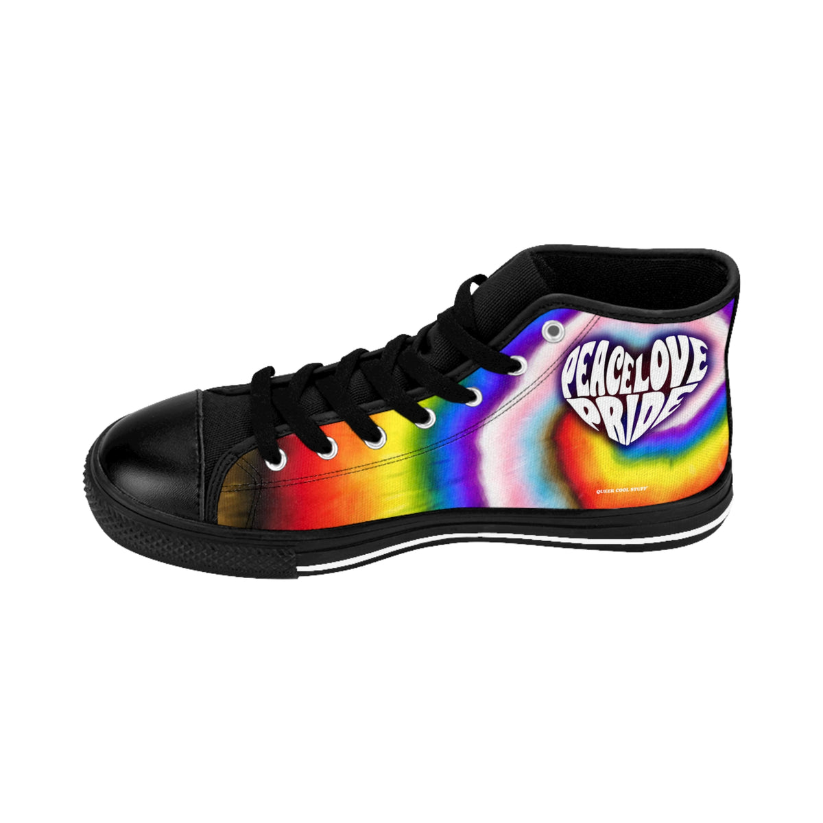 PEACE LOVE PRIDE Classic Sneaker - progress pride tie-dye deco (manufacturer sizes: male)