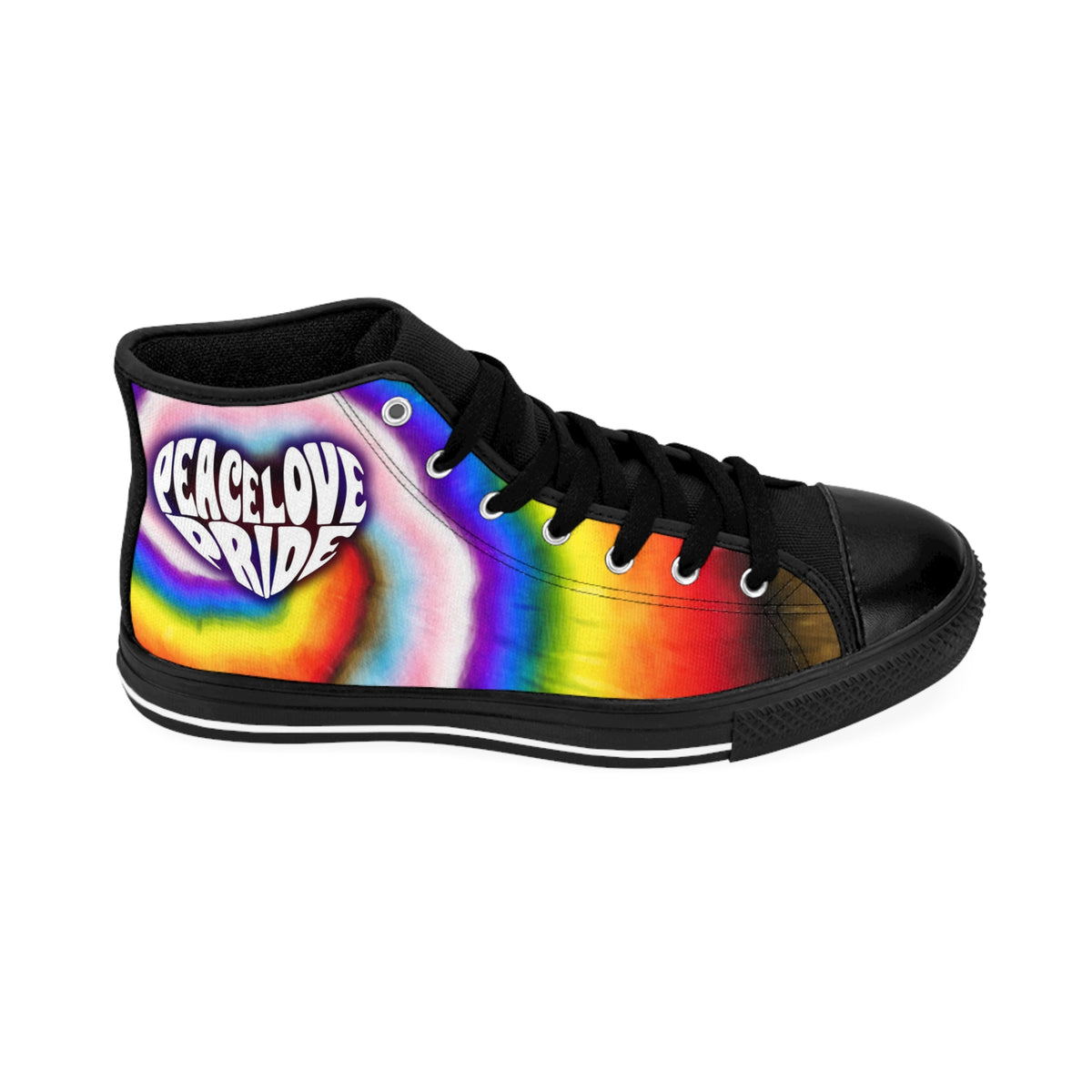 PEACE LOVE PRIDE Classic Sneaker - progress pride tie-dye deco (manufacturer sizes: male)
