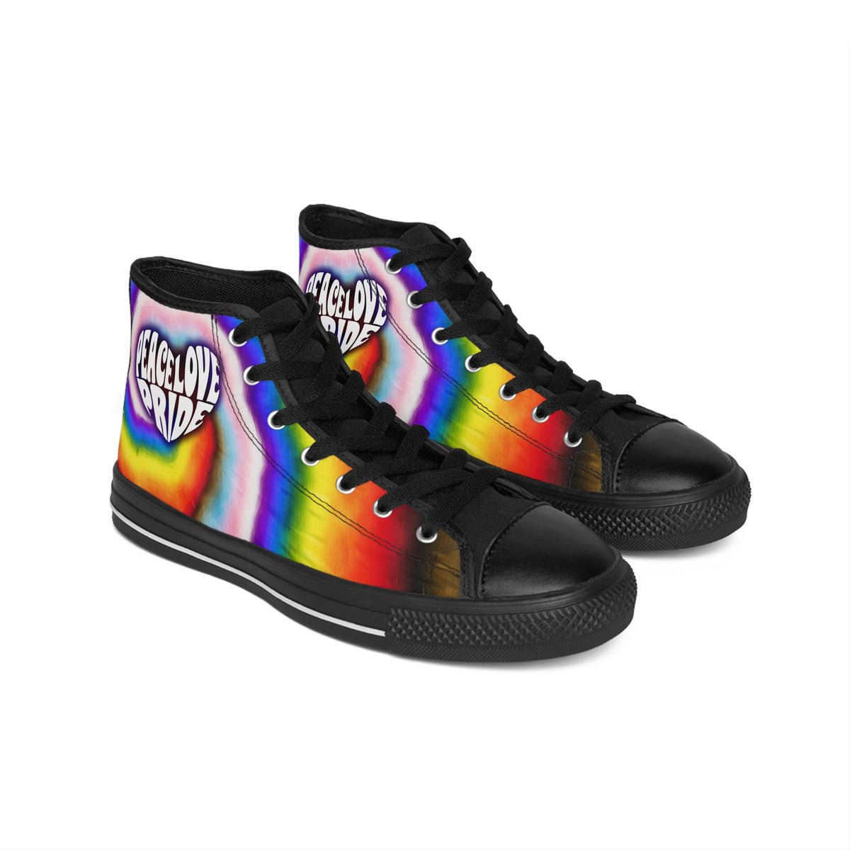 PEACE LOVE PRIDE Classic Sneaker - progress pride tie-dye deco (manufacturer sizes: male)